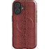 Marsala Snake Skin iPhone 16 Plus Magsafe Impact Case